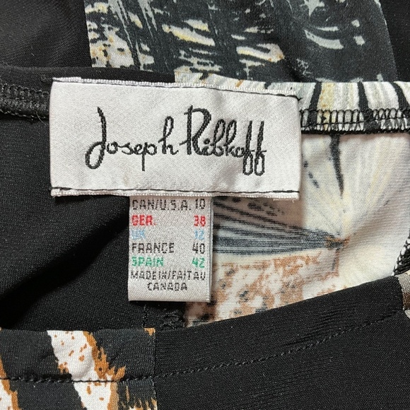 JOSEPH RIBKOFF 2 Piece Top and Skirt Set Zipper Front Top Pull On Skirt Sz 8-10 - Picture 7 of 13